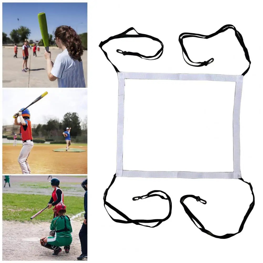 Baseball Net Strike Zone Target Adjustable Softball Baseball Pitching Target Training Aid Simple Installation Zone Target Strike