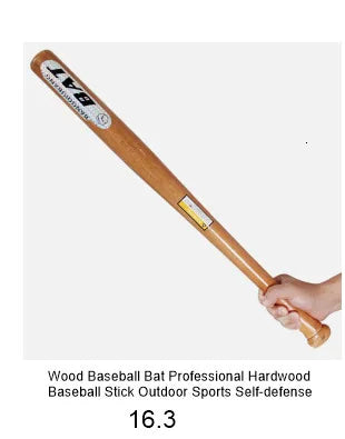 Wood Baseball Bat Professional Hardwood Baseball Stick Outdoor Sports Self-defense Weapon Bat Of The Bit Softball Bats Softball
