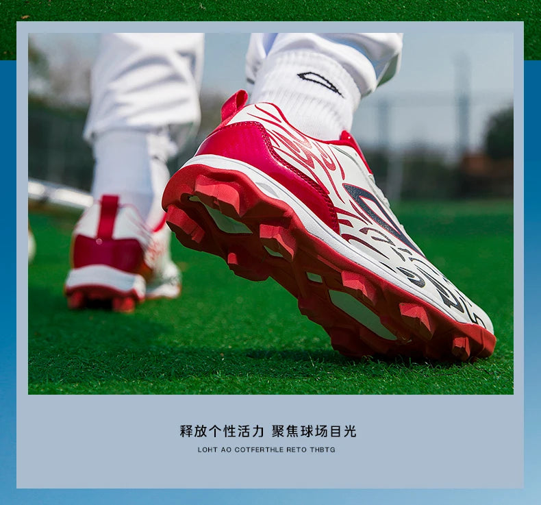 2025 New Men Baseball Sneakers Professional Softball Sport Shoes Non Slip Spiked Sneakers Comfortable Baseball Training Shoes