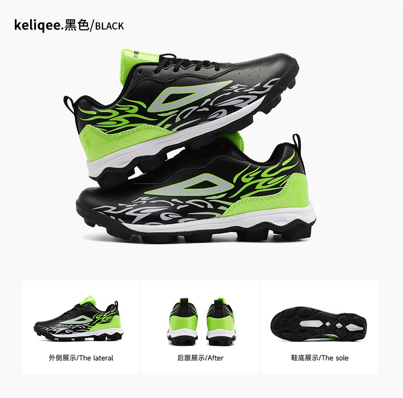 2025 New Men Baseball Sneakers Professional Softball Sport Shoes Non Slip Spiked Sneakers Comfortable Baseball Training Shoes