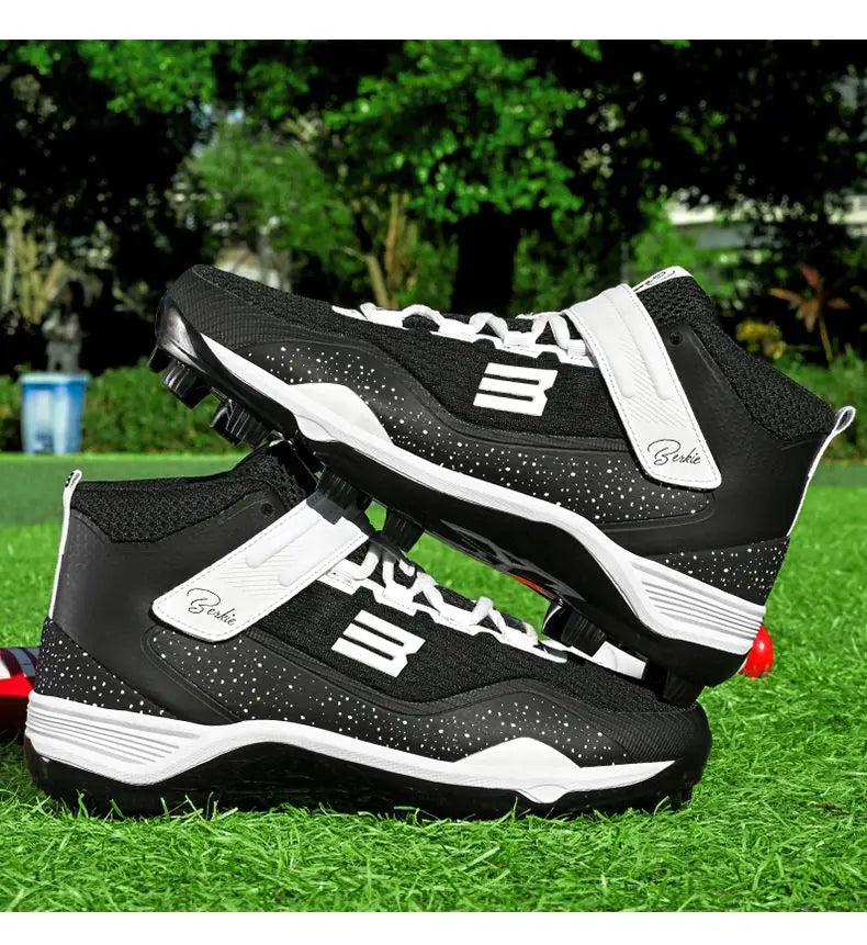 new wear-resistant non-slip sports shoes lightweight breathable comfortable softball shoes long spikes non-slip baseball shoes