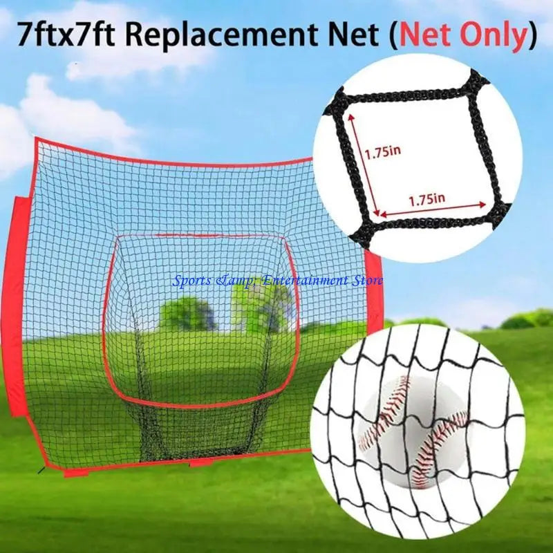 G7NF Nylon Softball Practice Net Baseball Replacement Net Baseball Sport Accessory
