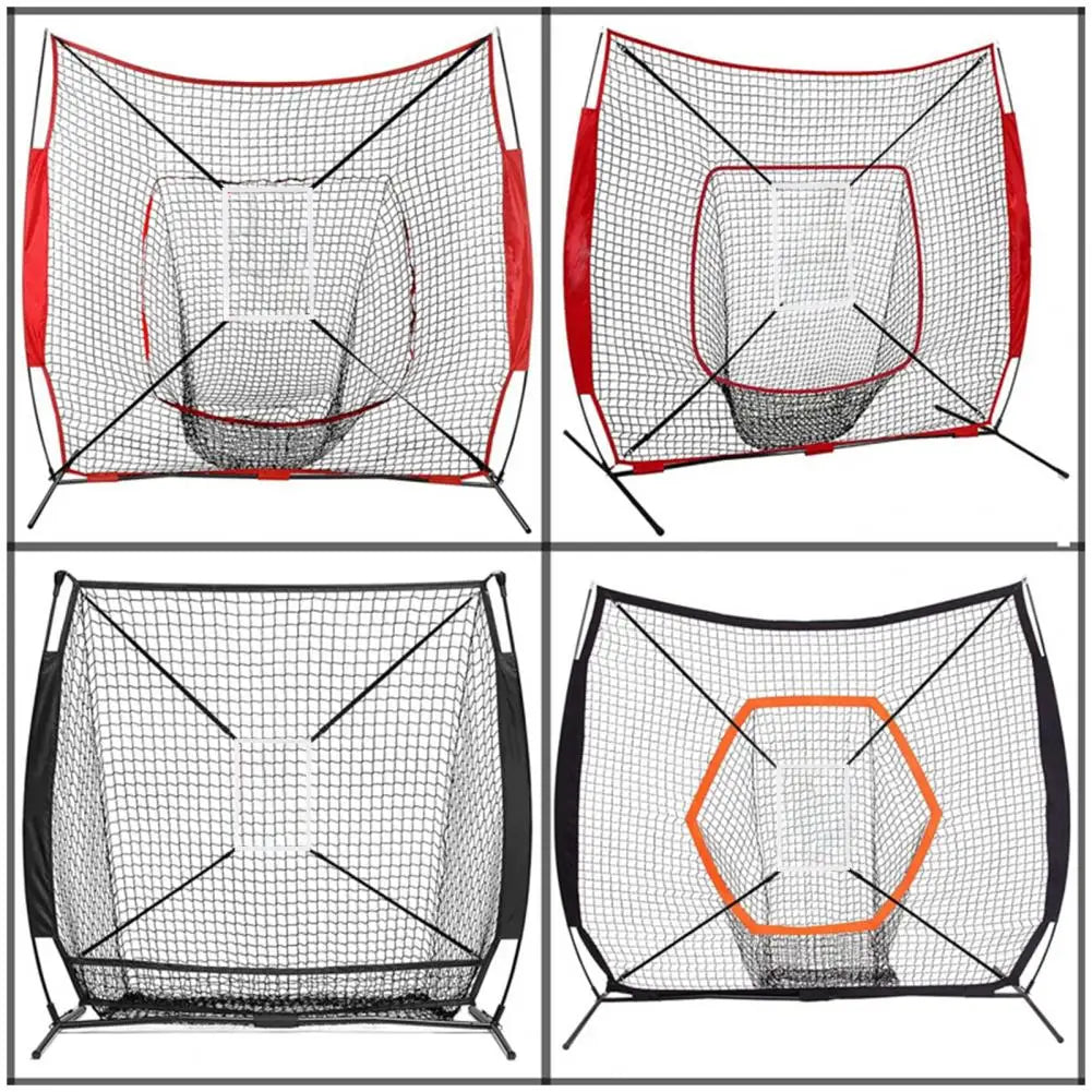Baseball Backstop Net Portable Baseball Practice Net Hitting Pitching Batting Training Net Baseball Accessories