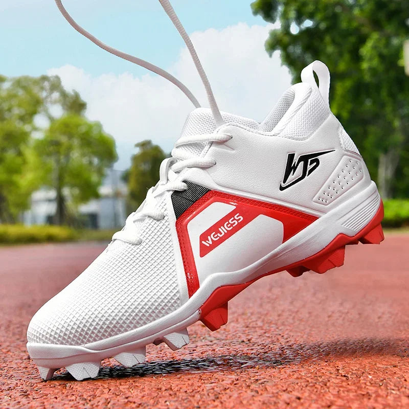 Men's Baseball Shoes Training Long Spikes Softball Shoes Non-slip Cleats And Turf Softball Sneakers Beginners Baseball Sneakers