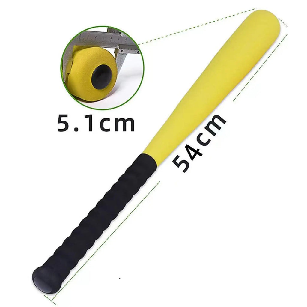 Kids Foam Baseball Bat and Ball 21 inch Lightweight Safe Toy EVA Softball Bat Tball Bat for Indoor Outdoor Learning Game Playing