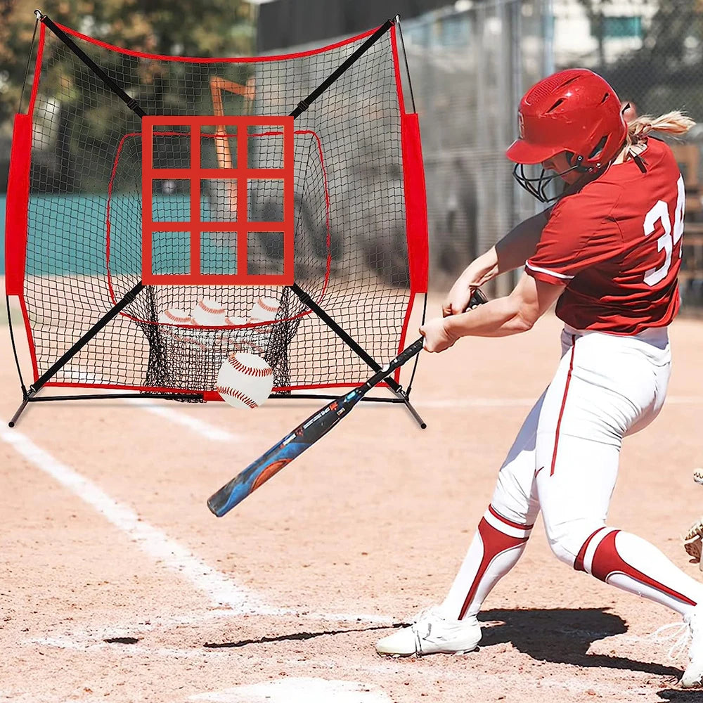 Baseball Practice Net Adjustable Baseball Pitching Net Training Aids Practice Accuracy Training Throwing Throwing Strike Zone