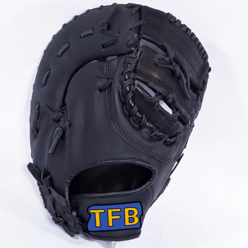Full ain Leather Baseball Glove Sofall Mitt Profional cher Adult Youth Junior Player Fi's Handwear