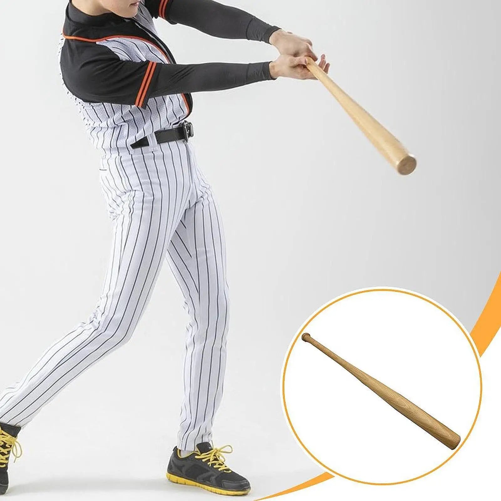 Wood Baseball Bat Baseball Stick Equipment Versatile 18 inch Comfortable Grip