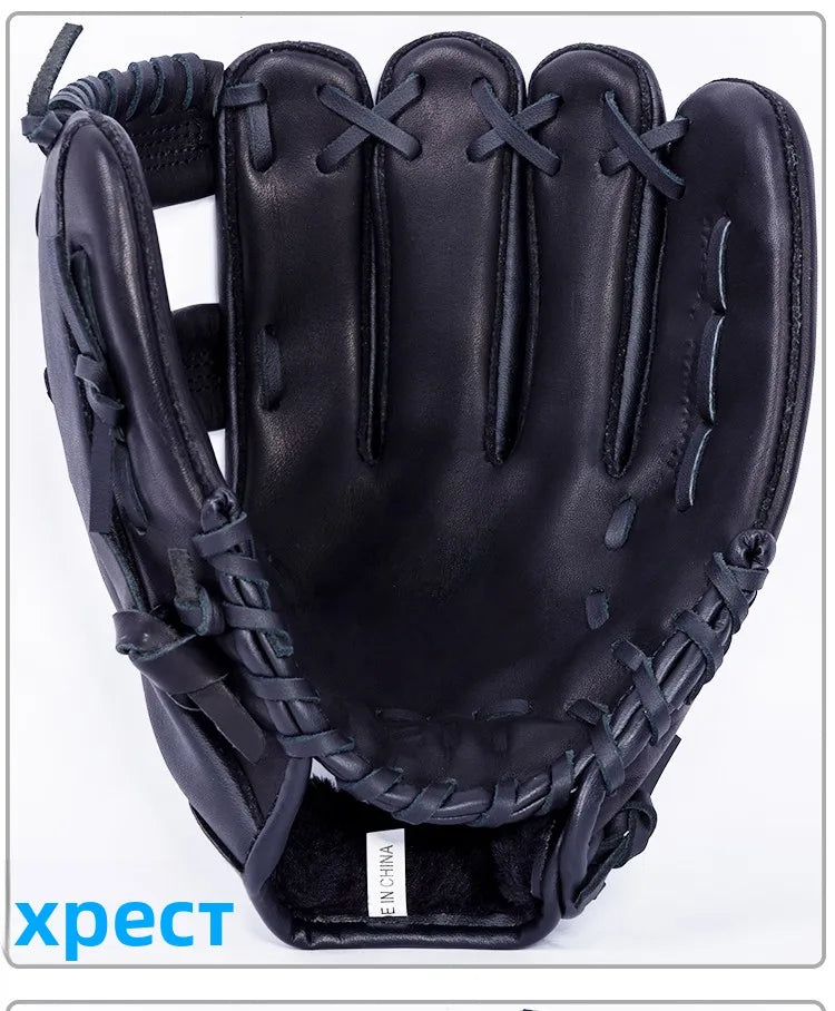 Full ain Leather Baseball Glove Sofall Mitt Profional cher Adult Youth Junior Player Fi's Handwear