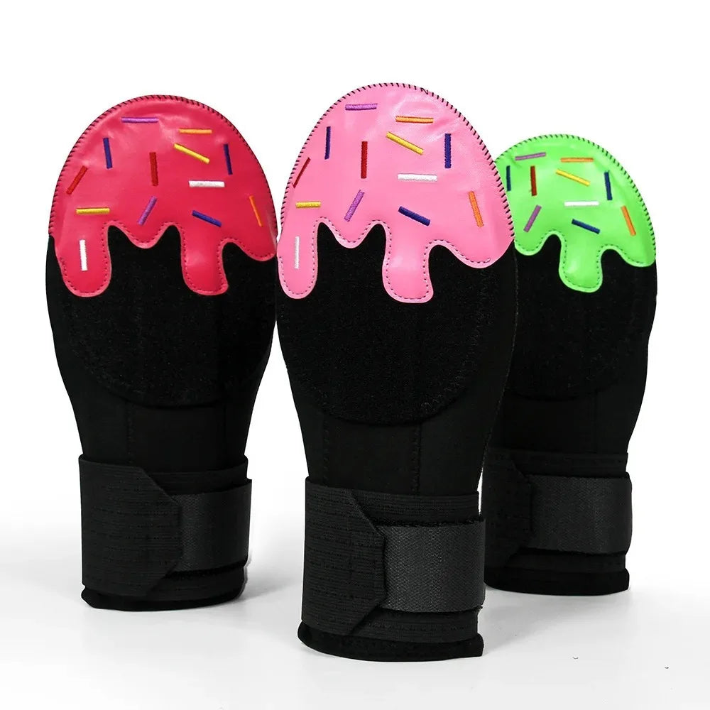 Icecream Baseball Sliding Mitt Glove Left Right Universal Protective Glove Compression Strap Adjustable Wrist Softball Glove