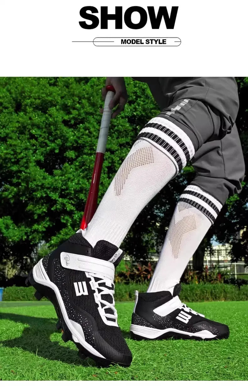 Wear-resistant non-slip professional baseball shoes Competition training softball shoes Men's and women's sports shoes