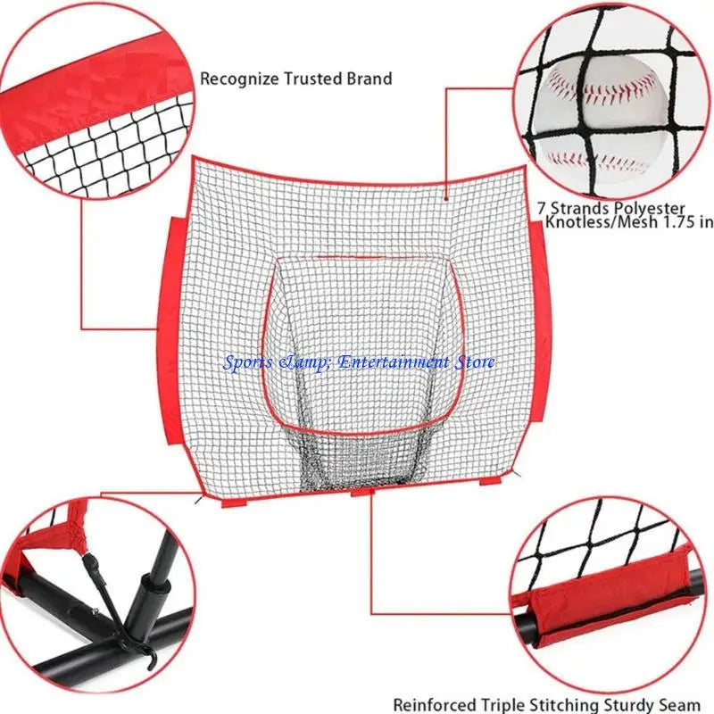 G7NF Nylon Softball Practice Net Baseball Replacement Net Baseball Sport Accessory