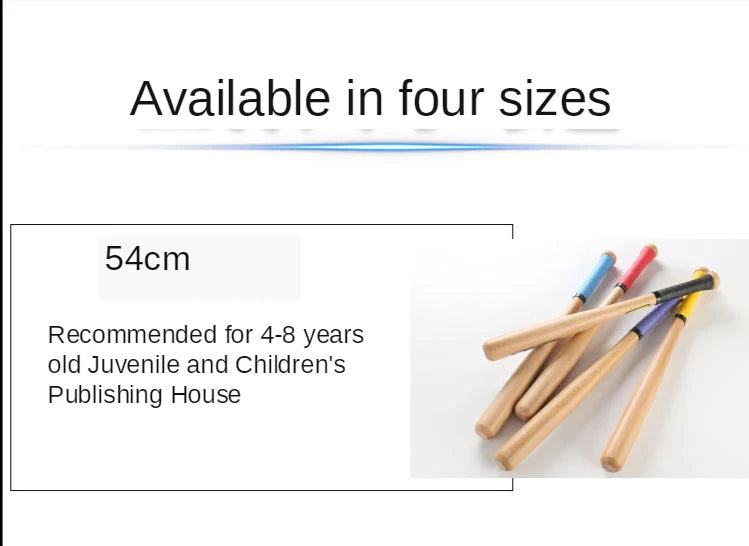 Wood Baseball Bat And Softball Gloves Ball Youth Children 21inch Outdoor Sports Home Person Self-Defense Gear
