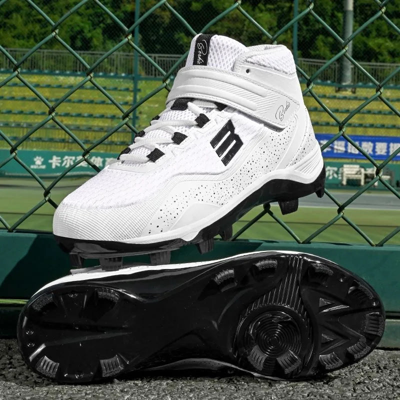 2025 New Arrival Baseball Shoes for Men Black White Court Shoes Mens Mesh Breathable Sports Shoe Outdoor Lawn Baseball Shoe Man