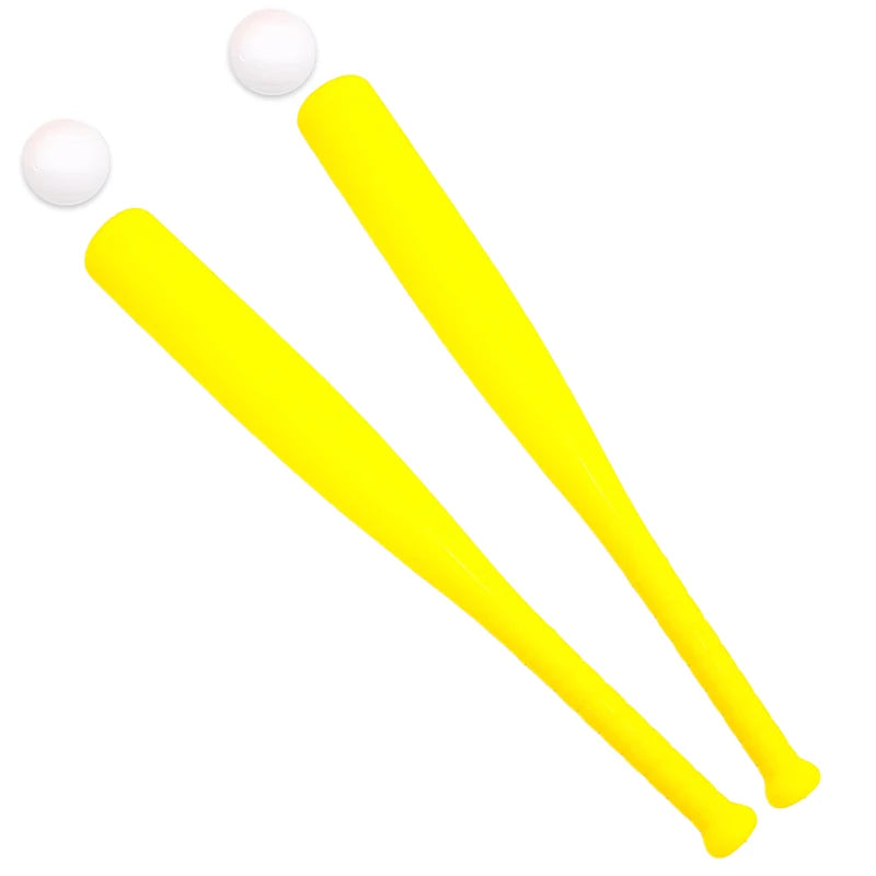 Baseball Set Colorful Plastic Baseball Bat with Ball Outdoor Park Portable Lightweight Fun Sport Game Batting Skill Practice ZYF