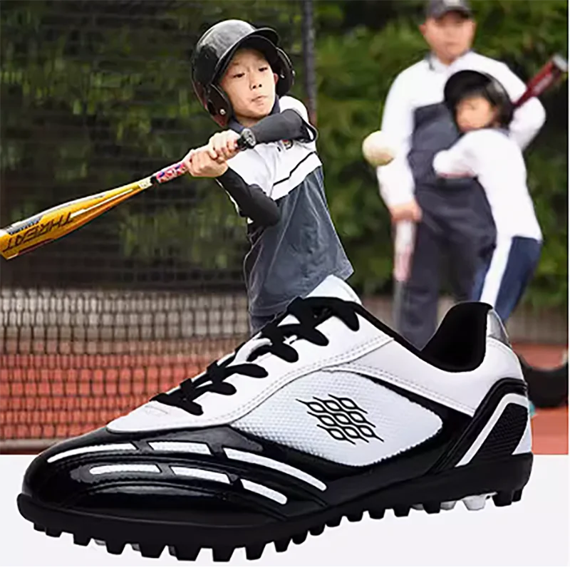 TaoBo Size 30-44 Pro Baseball Shoes Long Spikes Anti Slip Professional Football Boots Ultralight Outdoor Soccer Cleats