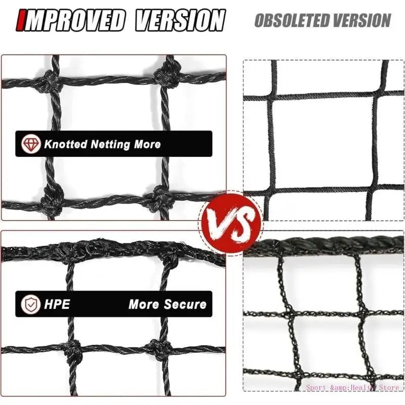 Multipurpose Baseball Training Net Sport Netting Barrier for Softball Hockey