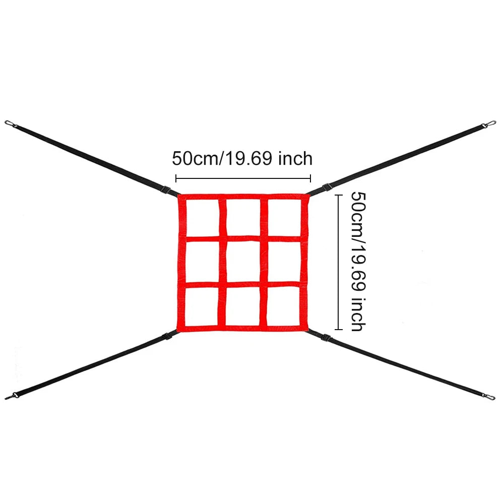 Strike Zone Target Adjustable Baseball Softball Pitching Target Practice Accuracy Training Throwing for Baseball Softball Net