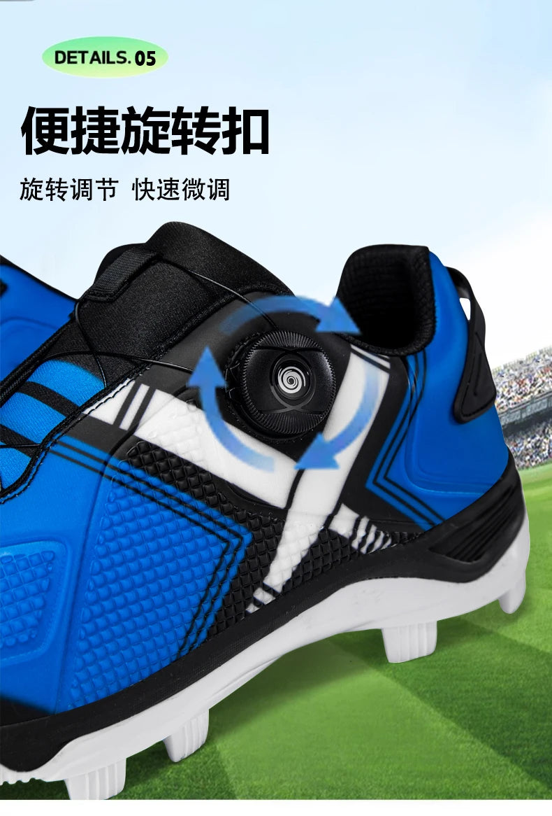 Men's Baseball Shoes, Professional Softball Sports Shoes, Anti Slip Outdoor Nail Shoes, Baseball Training Shoes Sizes 38-45