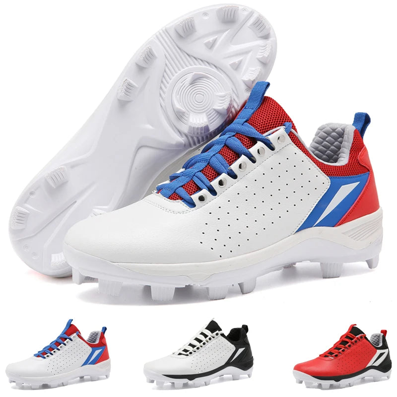 Men's Baseball Shoes Training Long Spikes Softball Shoes Non-slip Cleats And Turf Softball Sneakers Baseball Sneakers