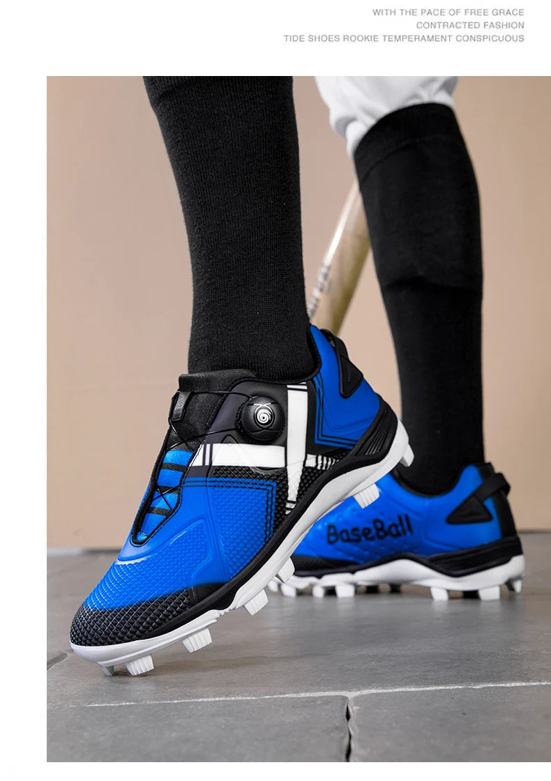 Men's Baseball Shoes, Professional Softball Sports Shoes, Anti Slip Outdoor Nail Shoes, Baseball Training Shoes Sizes 38-45