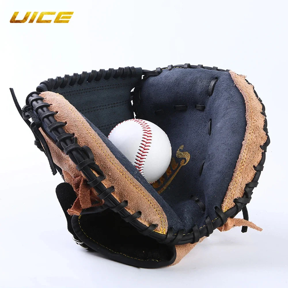 Professional Baseball Glove Leather Baseball Catcher Glove 12.5 Left Hand Practice Equipment Softball Training Catcher Gloves