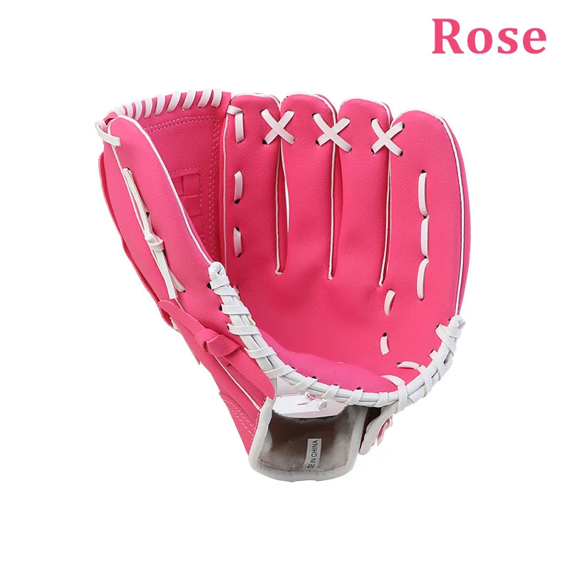 Baseball Glove for Kids Youth Adults Softball Teeball Training PU Leather Left Hand Glove Right Hand Throw Practice Equipment