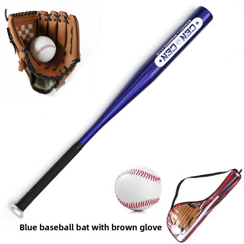 Beginner Children's Baseball Equipment Set Aluminum Alloy Hawthorn Wood Oak Training Baseball Bat Gloves Youth Bapa