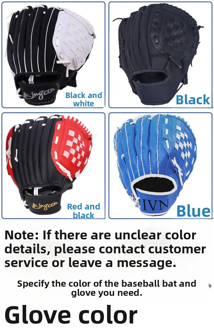 Children's Baseball Set Practice Bat Sofall Glove Home Run Base Ball Equipment for Kids Sports Fitn Fans Supplies