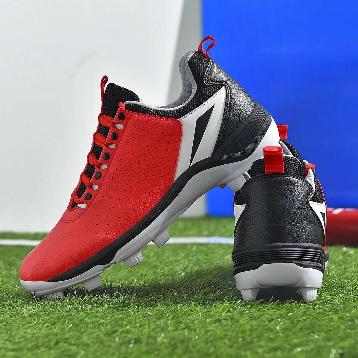 Men's Baseball Shoes Training Long Spikes Softball Shoes Non-slip Cleats And Turf Softball Sneakers Baseball Sneakers