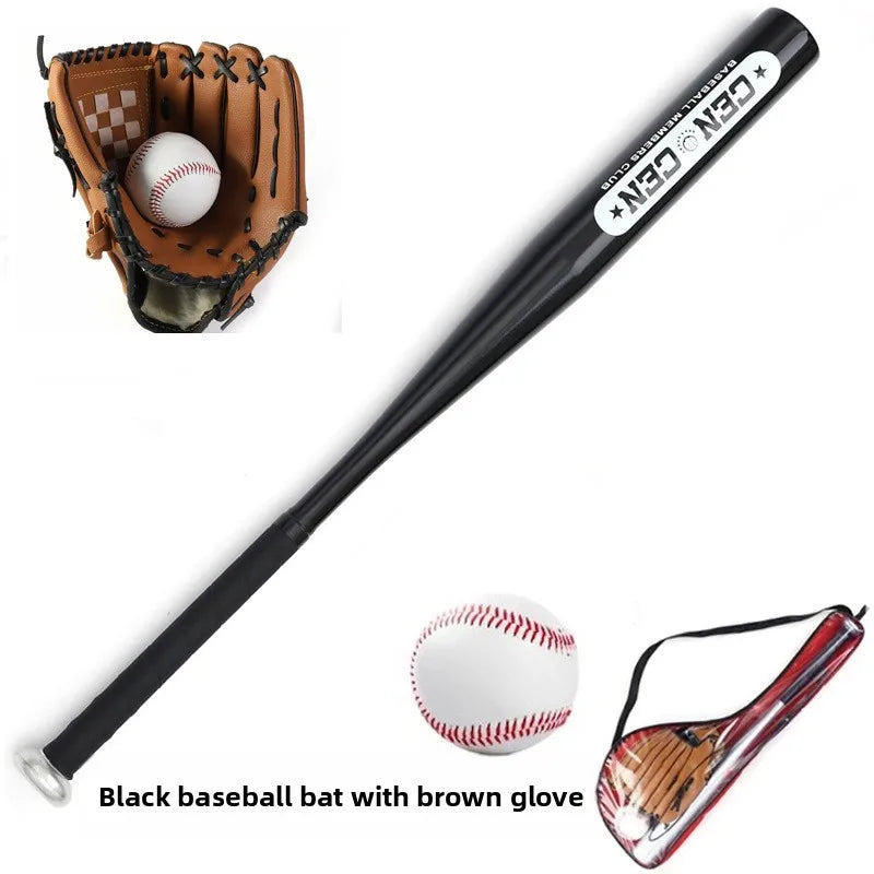 Beginner Children's Baseball Equipment Set Aluminum Alloy Hawthorn Wood Oak Training Baseball Bat Gloves Youth Bapa