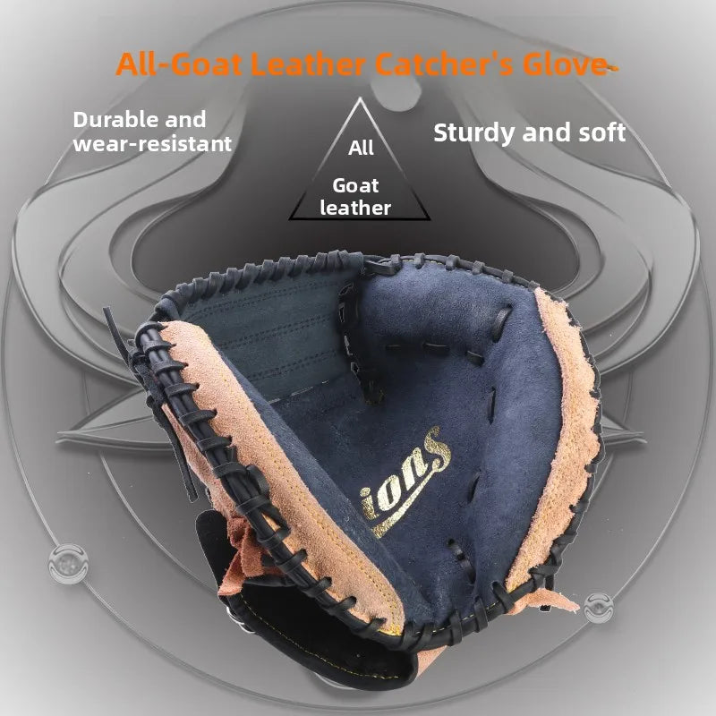 Profional Baseball Gloves Leather Adult Infield Pitcher Sofall Gloves Full Cowhide Training Sports Fans Supplies