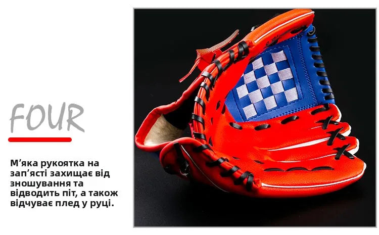 Teenage Children's Baseball Glove Batting Gloves Left And Right Hand Sofall Gloves Criet Gloves Sports Fitn Fans