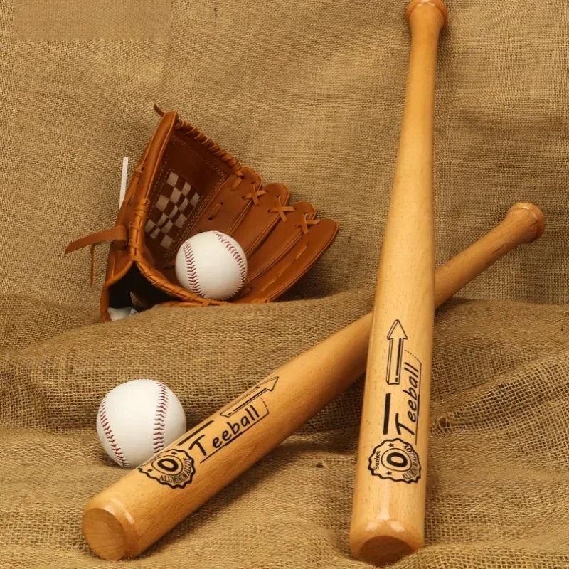 21 Inch Solid Wood Professional Baseball Bat Hardwood Stick for Softball Outdoor Sports Fitness Also Practical Self-Defense Gear