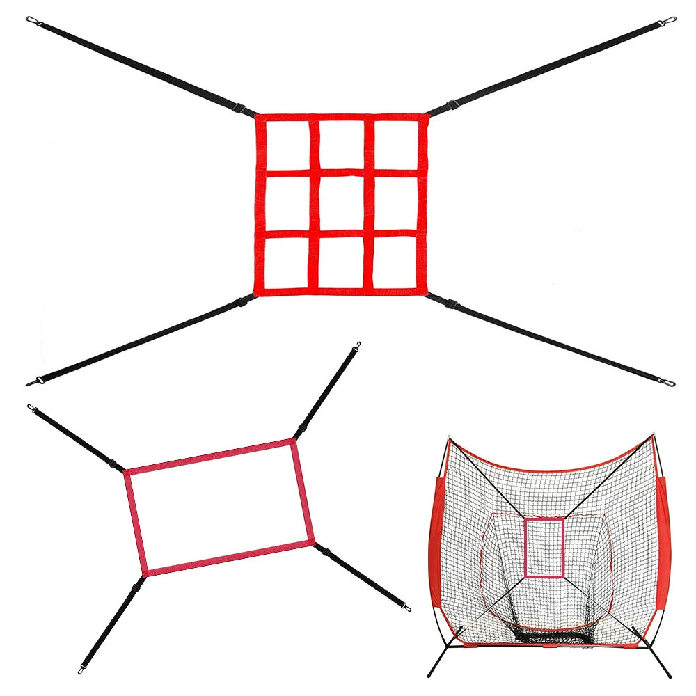 Baseball Practice Net Adjustable Baseball Pitching Net Training Aids Practice Accuracy Training Throwing Throwing Strike Zone