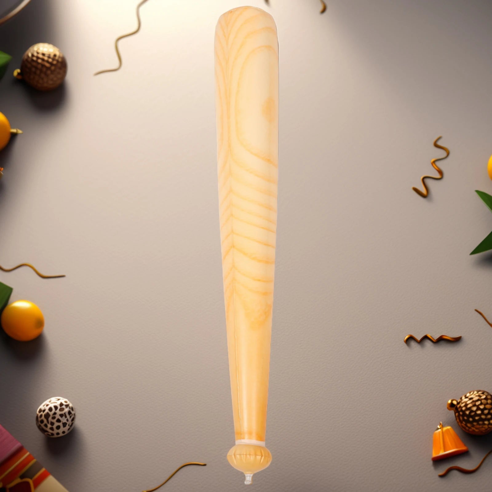 PVC Wood Grain Inflatable Baseball Bat Lightweight Portable Safe Reliable Toy For Sports Party Favors Outdoor Indoor Games Team