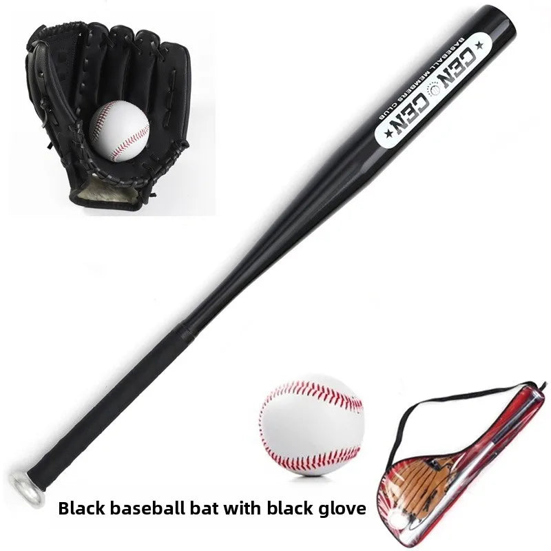 Beginner Children's Baseball Equipment Set Aluminum Alloy Hawthorn Wood Oak Training Baseball Bat Gloves Youth Bapa