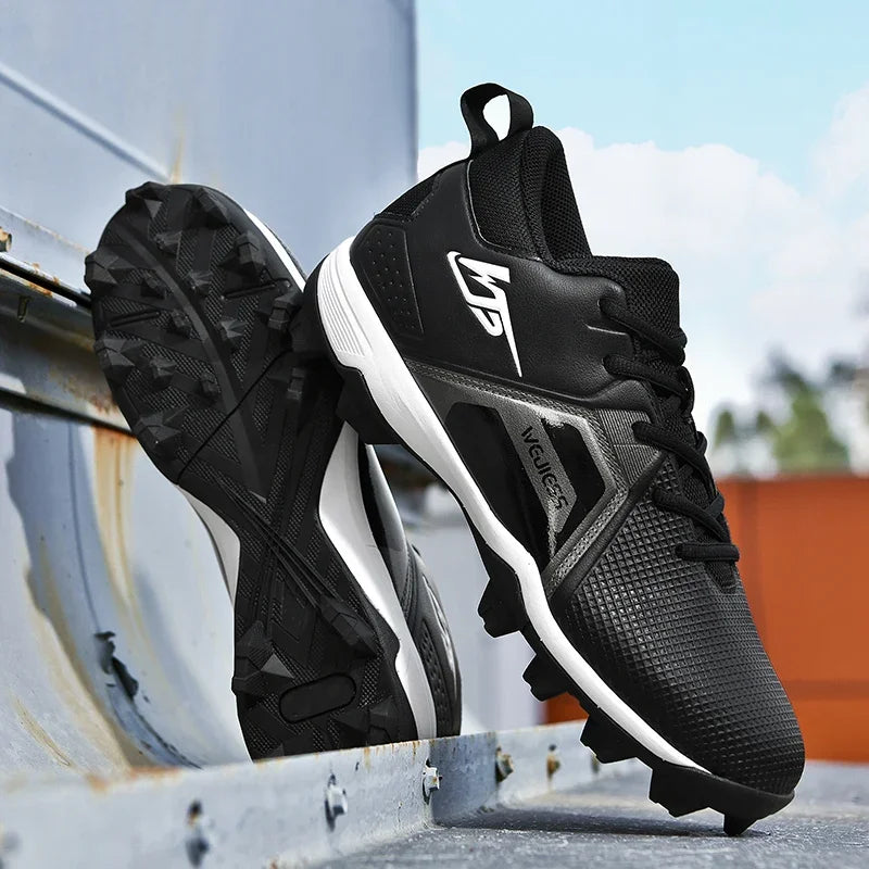 Men's Baseball Shoes Training Long Spikes Softball Shoes Non-slip Cleats And Turf Softball Sneakers Beginners Baseball Sneakers