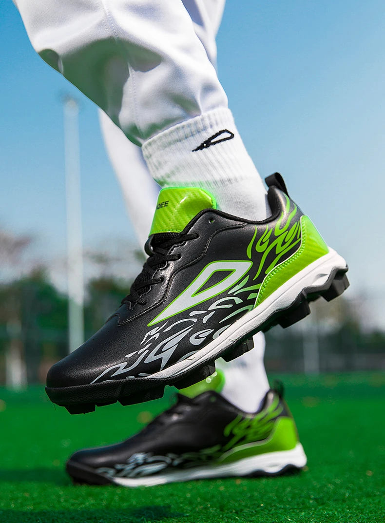 2025 New Men Baseball Sneakers Professional Softball Sport Shoes Non Slip Spiked Sneakers Comfortable Baseball Training Shoes