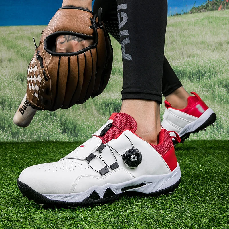 New Style Couple Baseball Shoes Non Slip Outdoor Spiked Sneakers Comfortable Softball Training Shoes Low Top Outdoor Sneakers