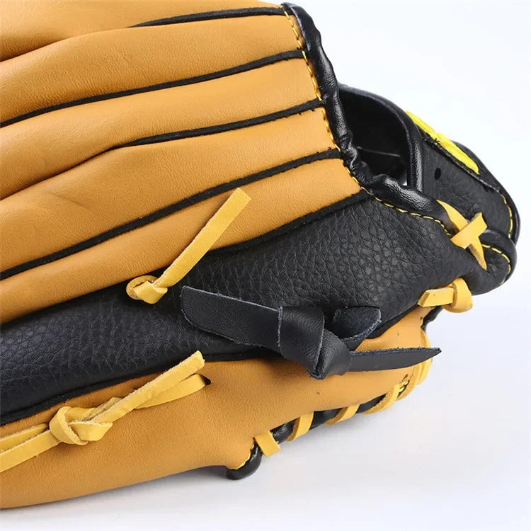Professional Genuine Leather Baseball Gloves (11.5/12.5inch) - For Youths & Adults Ideal Softball Training & Catcher Mitt Gear