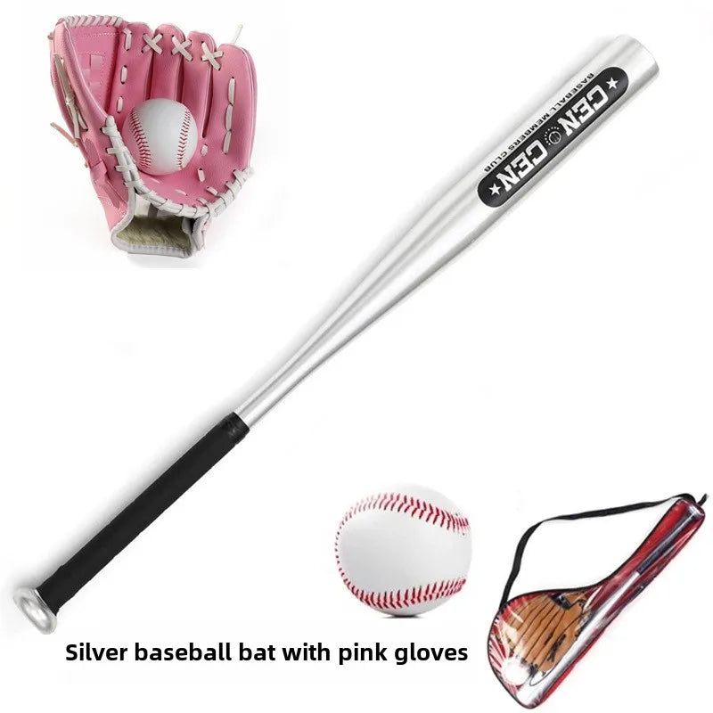Beginner Children's Baseball Equipment Set Aluminum Alloy Hawthorn Wood Oak Training Baseball Bat Gloves Youth Bapa