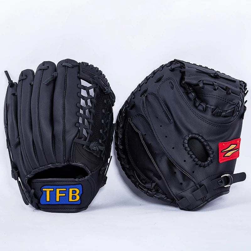 Full ain Leather Baseball Glove Sofall Mitt Profional cher Adult Youth Junior Player Fi's Handwear