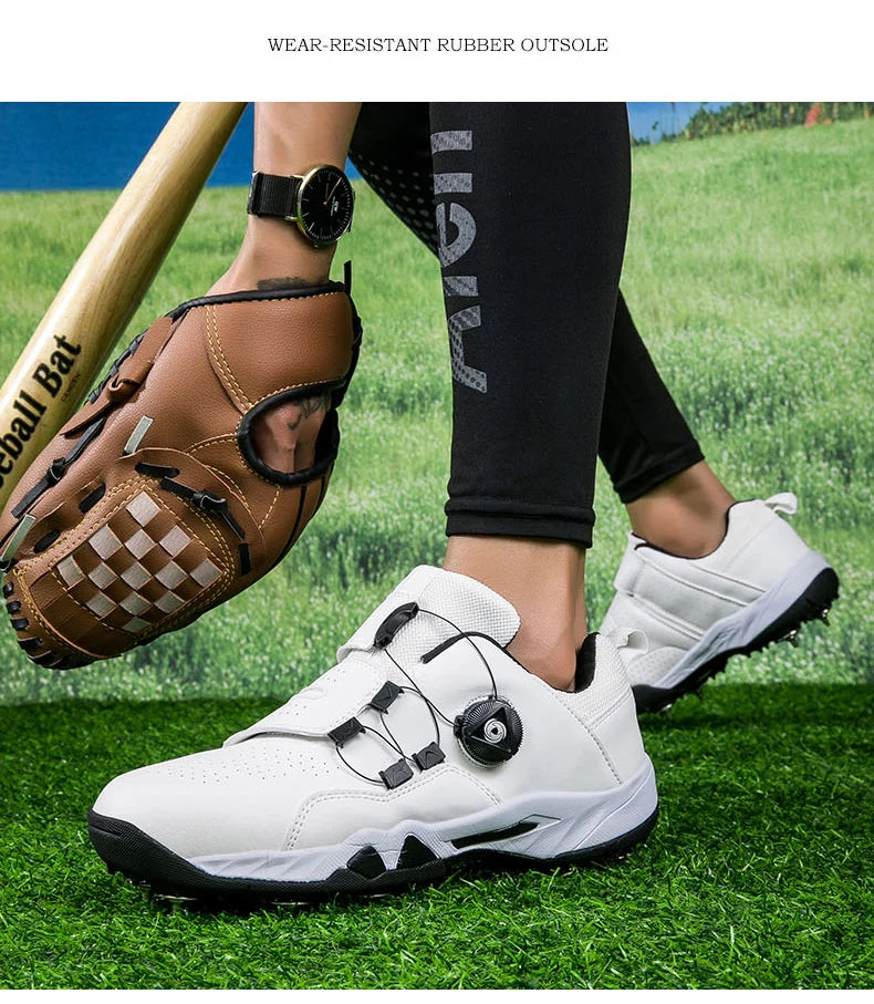 New Style Couple Baseball Shoes Non Slip Outdoor Spiked Sneakers Comfortable Softball Training Shoes Low Top Outdoor Sneakers