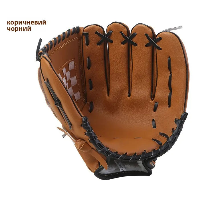Thiened Baseball Gloves Sofall Gloves for Men And Women Left And Right Hand Kids Teens Adults Parent-Child Sports Fitn