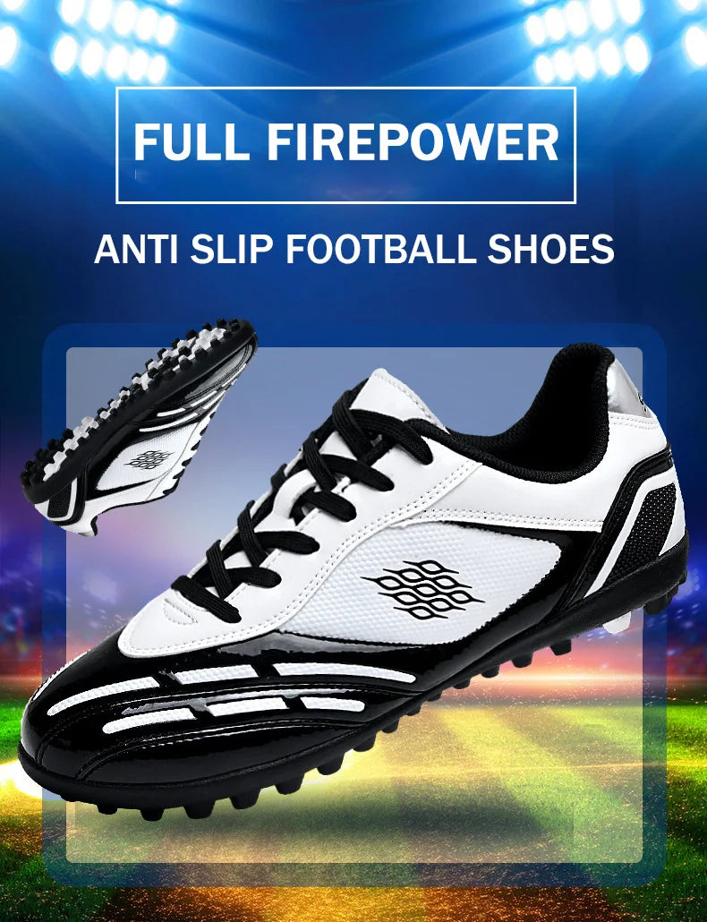 TaoBo Size 30-44 Pro Baseball Shoes Long Spikes Anti Slip Professional Football Boots Ultralight Outdoor Soccer Cleats