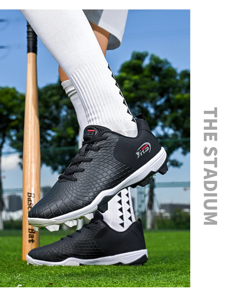 Men's Baseball Shoes, Outdoor Anti Slip Rugby Shoes, Beginner's Board Shoes, Sports Training Baseball Shoes