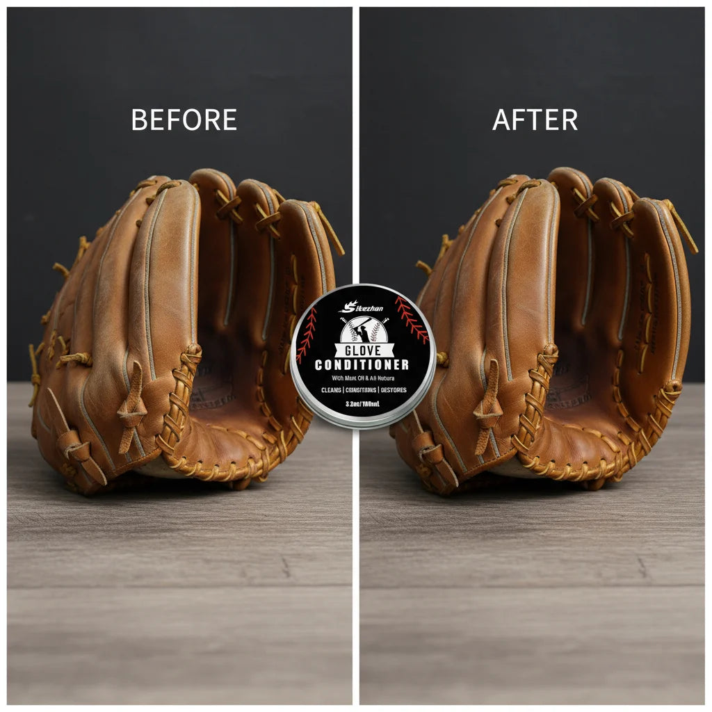 Glove Leather Conditioner - Use on Baseball Gloves, Softball Gloves, and Other Leather Sports Equipment Portable
