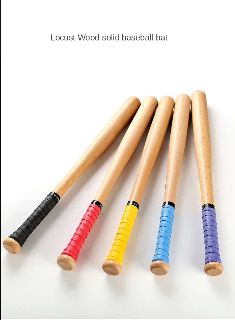 Wood Baseball Bat And Softball Gloves Ball Youth Children 21inch Outdoor Sports Home Person Self-Defense Gear