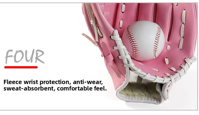 Baseball Gloves PVC PU for Children Teens Adults T Building Sports Equipment Baseball Glove Sports Fitn Fans Supplies